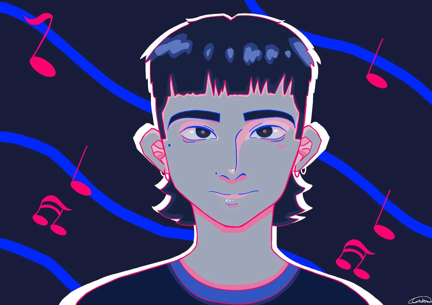 Retrato con música